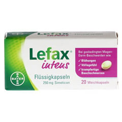 Lefax Intens Flüssigkapseln 250 mg Simeticon 20 Stück - Vorderseite