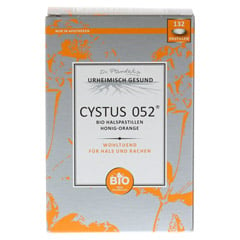 Cystus 052 Bio Halspastillen Honig Orange 132 Stück - Vorderseite