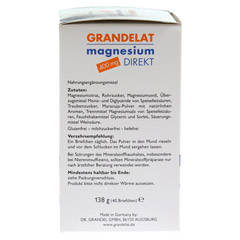 Magnesium Direkt 400 mg Grandelat Pulver 40 Stck - Rechte Seite