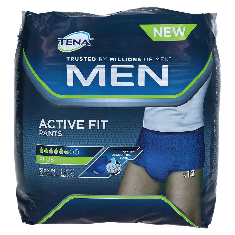 Erfahrungen zu TENA MEN Active Fit Pants Plus M 4x12 Stück - medpex ...