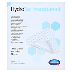 HYDROTAC transparent Hydrogelverb.10x10 cm 10 Stck - Vorderseite