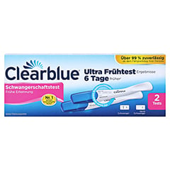 Clearblue Schwangerschaftstest Frühe Erkennung 2 Stück - Vorderseite