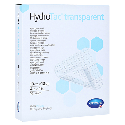 HYDROTAC transparent Hydrogelverb.10x10 cm 10 Stck