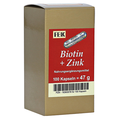 BIOTIN+ZINK Kapseln 100 Stück