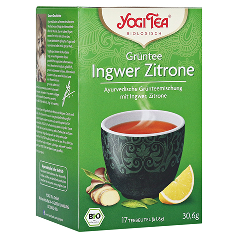 YOGI TEA Grüntee Ingwer Zitrone Bio Filterbeutel 17x1.8 Gramm