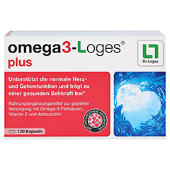 omega3-Loges plus 120 Stck - Vorderseite