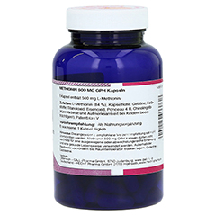 METHIONIN 500 mg GPH Kapseln 120 Stck - Linke Seite
