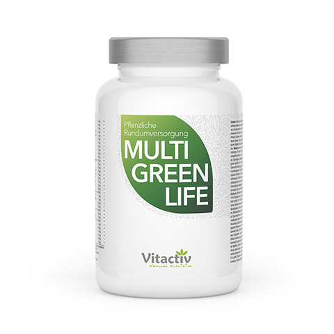 MULTI GREEN Life Vitamine & Mineralien Kapseln 90 Stck
