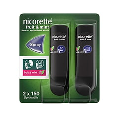 NICORETTE Fruit & Mint Spray 1 mg/Sprhsto NFC 2 Stck