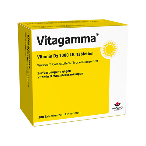 Vitagamma Vitamin D3 1000 I.E. 200 Stck