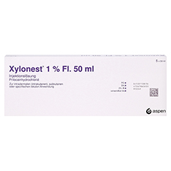 XYLONEST 1% Flasche Injektionslsung 5x50 Milliliter N2 - Vorderseite