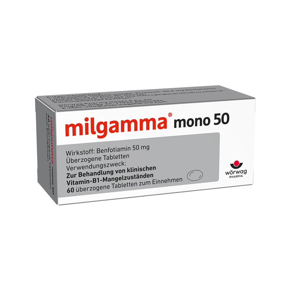 Milgamma mono 50 Überzogene Tabletten 60 Stück