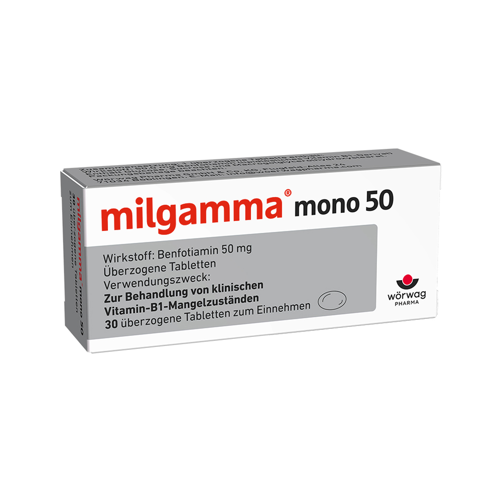 Milgamma mono 50 Überzogene Tabletten 30 Stück