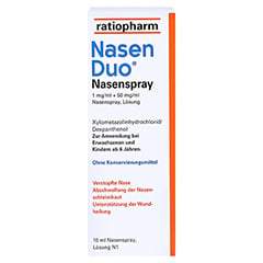 Ratiopharm NasenDuo® Nasenspray 10 Milliliter N1 - Rückseite
