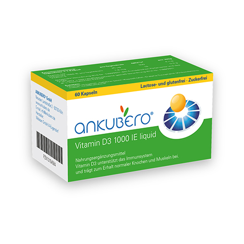 ANKUBERO Vitamin D3 1000 I.E. Liquidkapseln 60 Stck