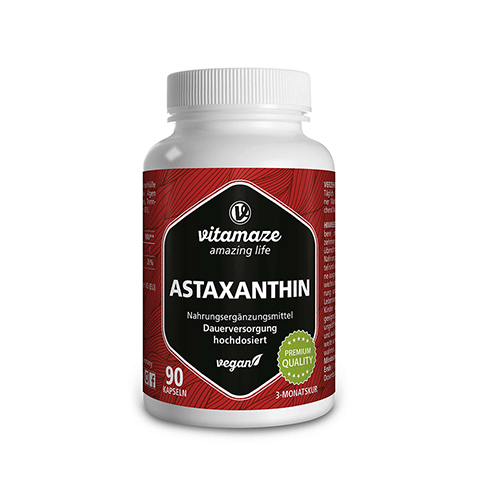 ASTAXANTHIN 4 mg vegan Kapseln 90 Stück