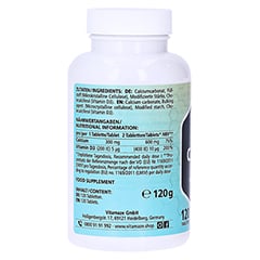 CALCIUM D3 600 mg/400 I.E. vegetarisch Tabletten 120 Stck - Rechte Seite