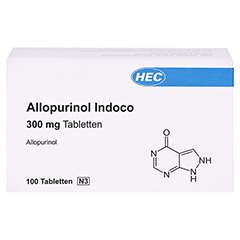 Allopurinol Indoco 300mg 100 Stck N3 - Vorderseite