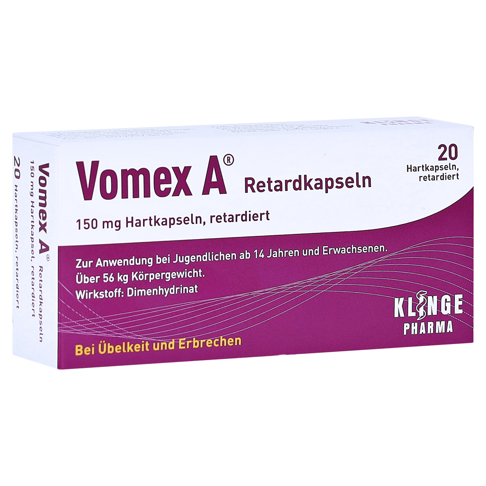 Vomex A Retardkapseln Retard-Kapseln 20 Stück