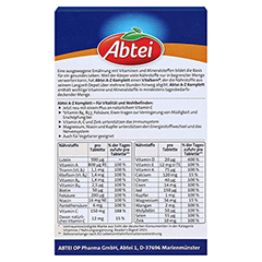 ABTEI A-Z Komplett Tabletten 40 Stck - Rckseite