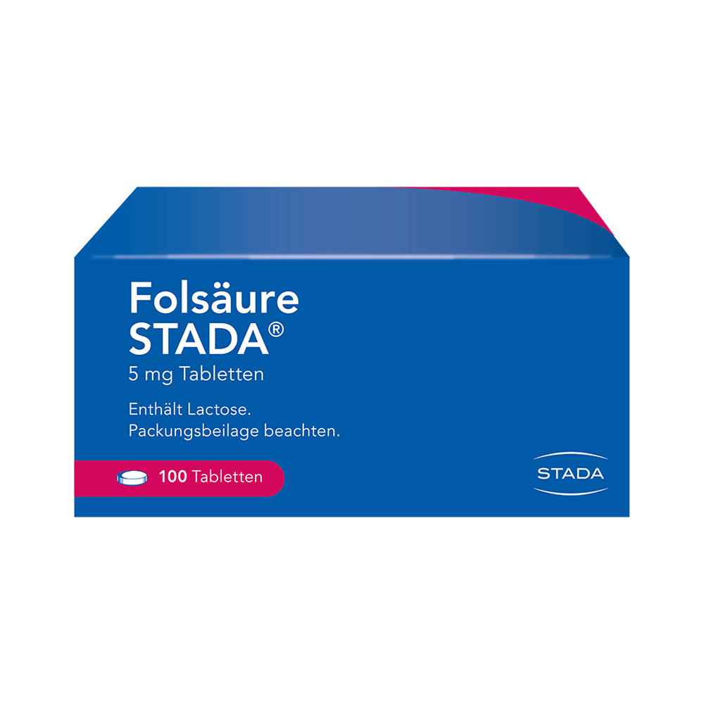 Folsäure STADA 5mg Tabletten 100 Stück