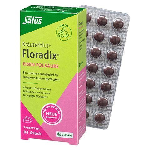 FLORADIX Eisen Folsäure Tabletten 84 Stück