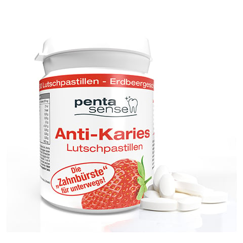 PENTA-SENSE Anti-Karies Lutschpastillen Erdbeere 30 Stck