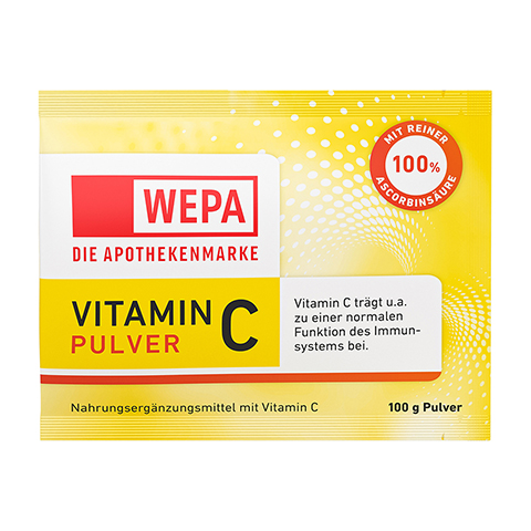 WEPA Vitamin C Pulver Nachfllbeutel 100 Gramm