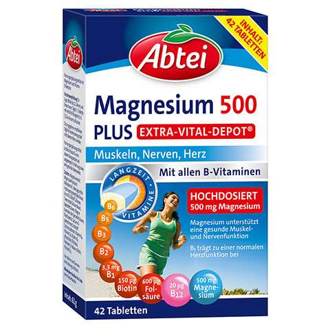 ABTEI Magnesium 500 Plus Vital Depot Tabletten 42 Stck