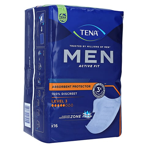 TENA MEN Active Fit Level 3 Inkontinenz Einlagen 16 Stck