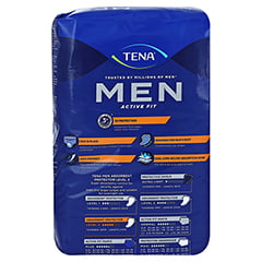 TENA MEN Active Fit Level 3 Inkontinenz Einlagen 16 Stck - Rckseite