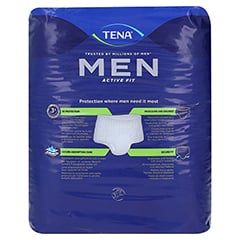 TENA MEN Act.Fit Inkontinenz Pants Plus L/XL blau 4x10 Stück - Rückseite