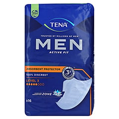 TENA MEN Active Fit Level 3 Inkontinenz Einlagen 16 Stck - Vorderseite