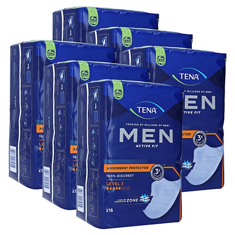 TENA MEN Active Fit Level 3 Inkontinenz Einlagen 6x16 Stück