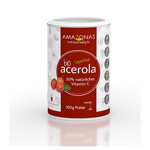 ACEROLA 100% Bio 30% nat.Vit.C ohne Zustze Pulver 100 Gramm