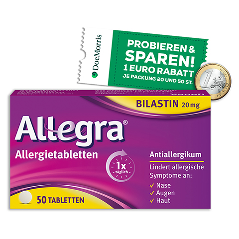Allegra Allergietabletten 20mg 50 Stück N2