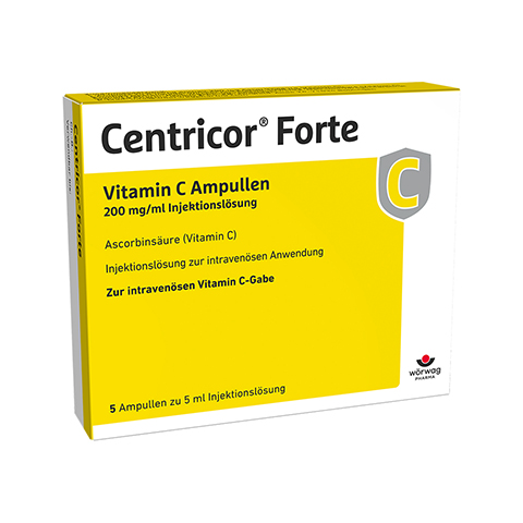 Centricor Forte Vitamin C 200mg/ml Injektionslsung 1000mg 50x5 Milliliter