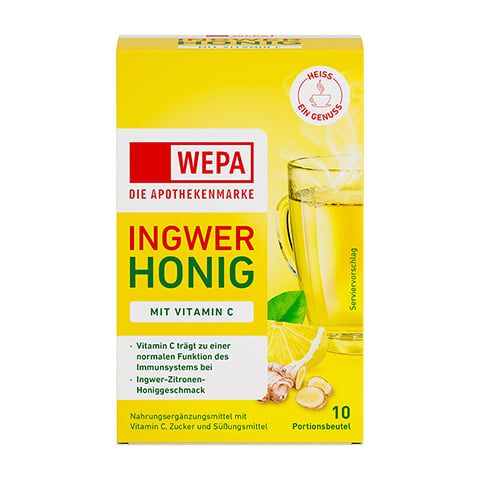 WEPA Ingwer+Honig+Vitamin C Pulver 10x10 Gramm