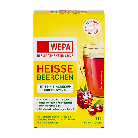 WEPA heie Beerchen+Vit.C+Zink+Magnesium Pulver 10x10 Gramm