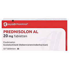 PREDNISOLON AL 20 mg Tabletten 50 Stück N2 - Vorderseite