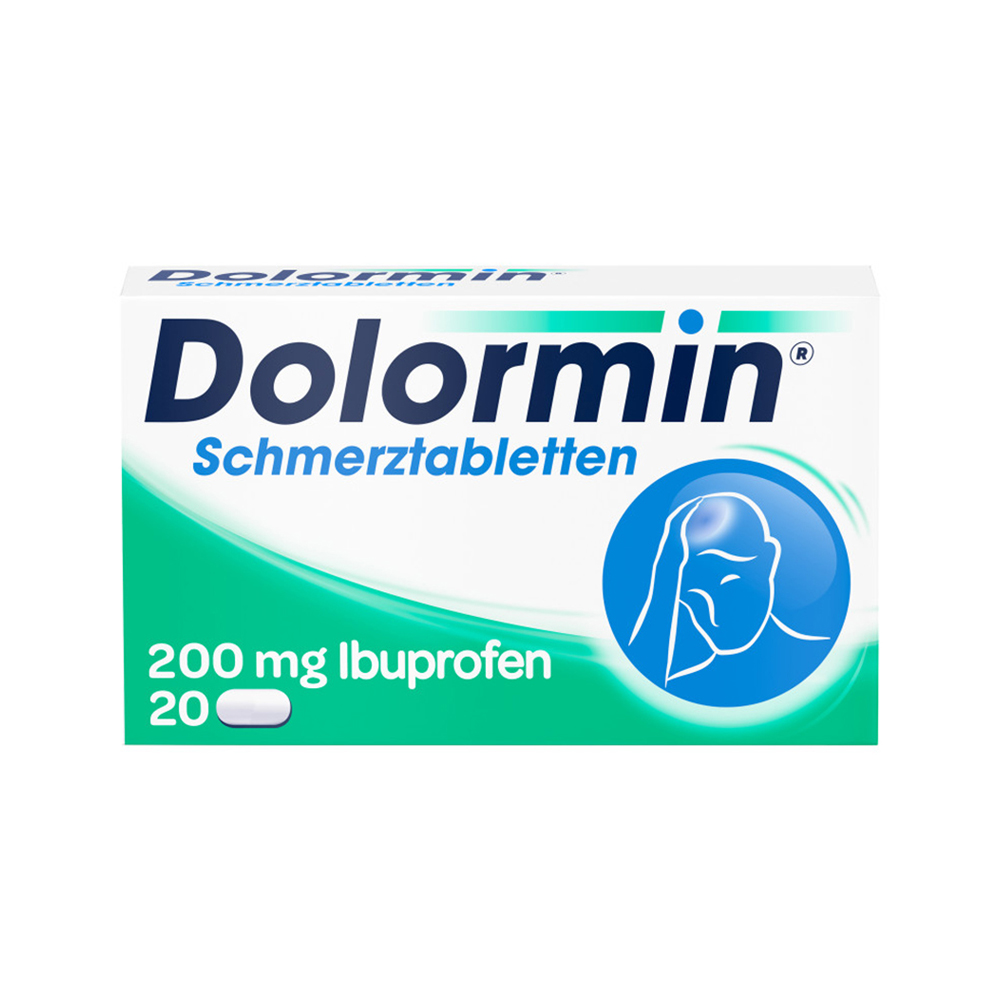 Dolormin Schmerztabletten mit 200 mg Ibuprofen Filmtabletten 20 Stück