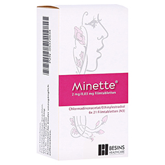 Minette 2mg/0,03mg 6x21 Stck N3