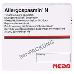 Allergospasmin N 3x10 Milliliter N3 - Vorderseite