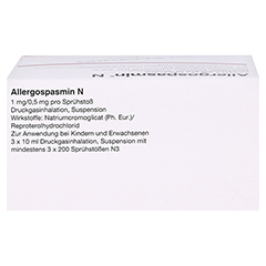 Allergospasmin N 3x10 Milliliter N3 - Unterseite