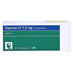 Zopiclon-CT 7,5mg 20 Stck N2 - Vorderseite