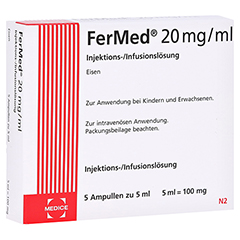FERMED 20 mg/ml Injektions-/Inf.-Lsg.100mg Amp. 5x5 Milliliter N2