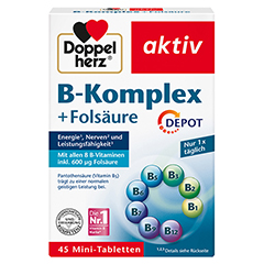 Doppelherz aktiv B-Komplex + Folsäure Depot 45 Stück