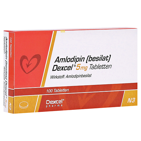 Amlodipin (besilat) Dexcel 5mg 100 Stck N3