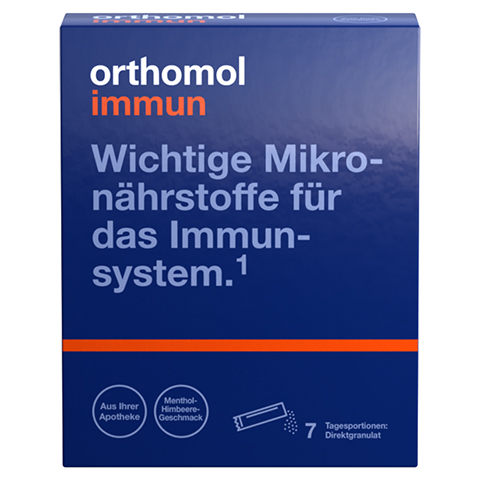 Orthomol Immun Direktgranulat Menthol-Himbeere 7 Stück