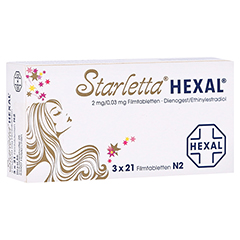 Starletta HEXAL 2mg/0,03mg 3x21 Stück N2